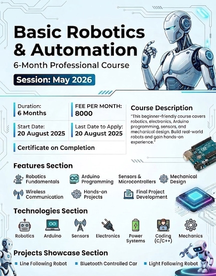 Basic Robotics & Automation