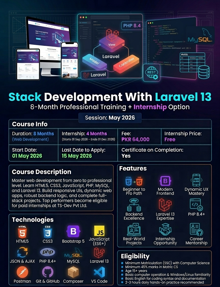Stack Development With Laravel 13